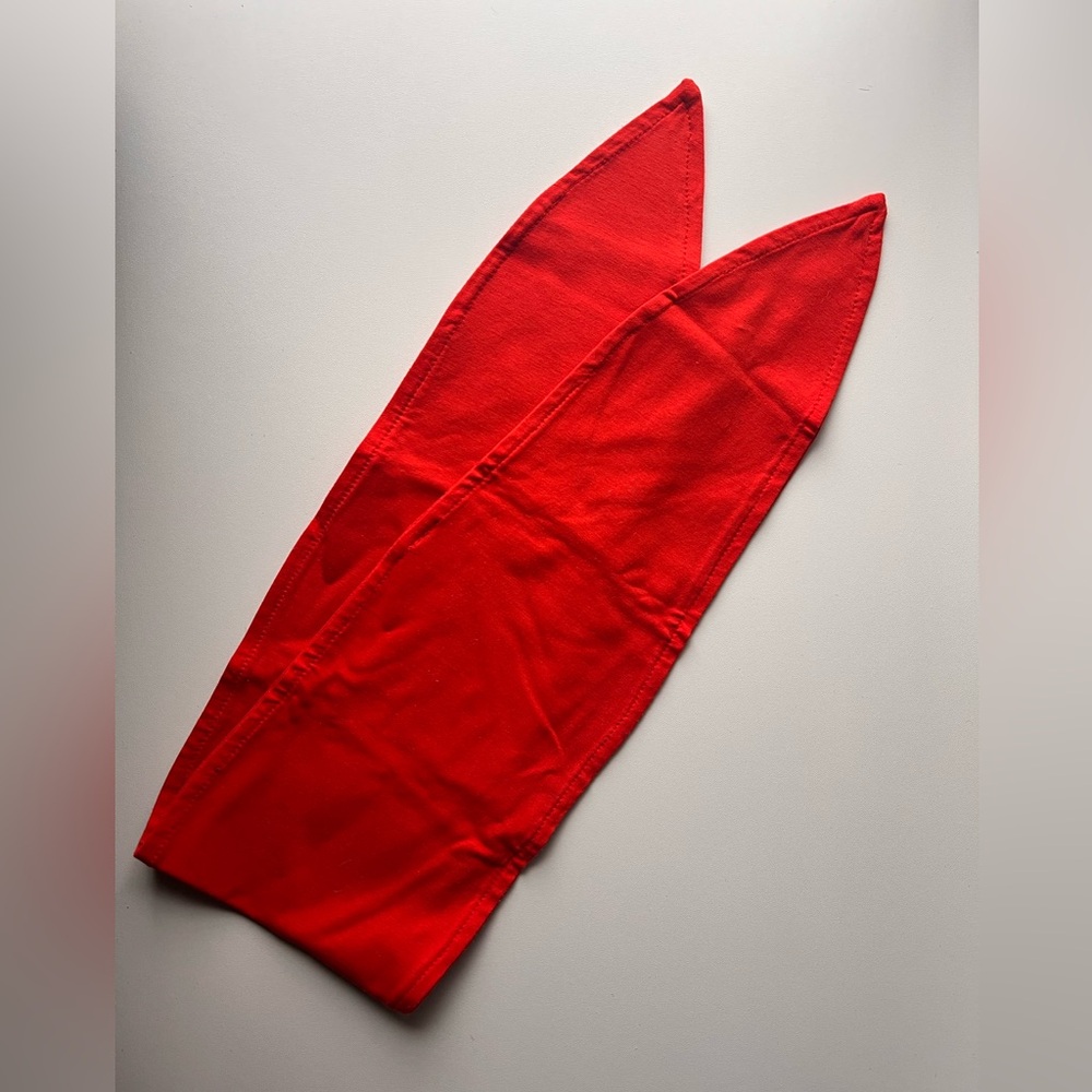Ruby Red Cotton Headband / Neck Scarf